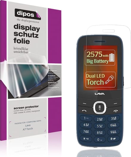 dipos – 4x Beschermfolie geschikt voor Lava A7 Torch | Krasbestendige & heldere Screenprotector Ultra-Thin