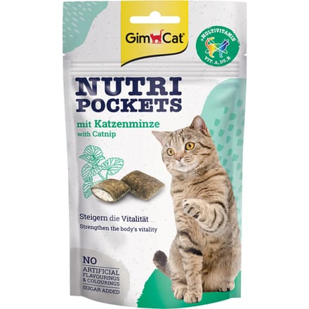 60g GimCat Nutri Pockets Kattenkruid kattensnacks