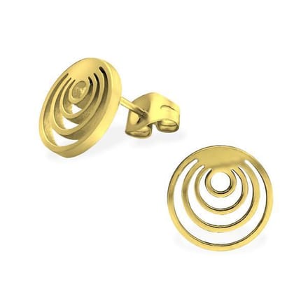 Montebello Oorbellen Banaz G - 316L Staal - Rond - ∅11mm
