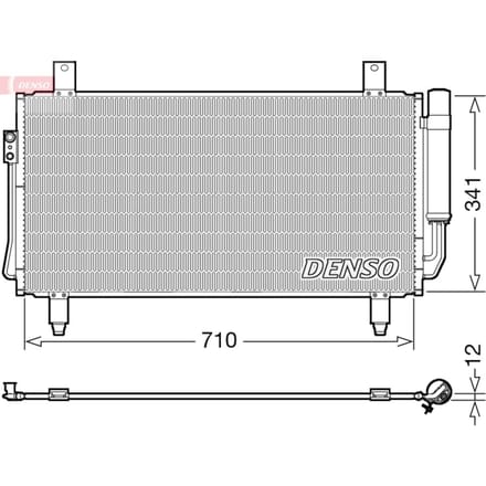 Condensator, airconditioning DENSO DCN45006