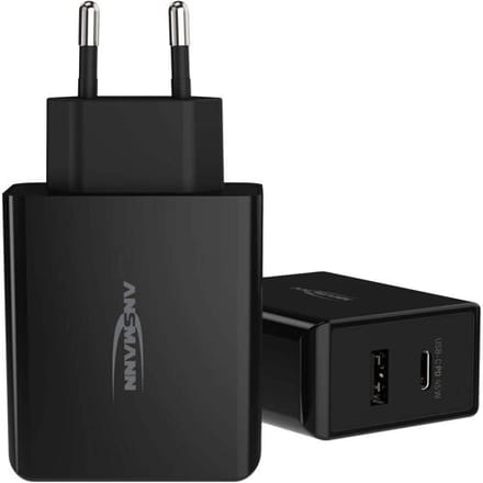 Ansmann Home Charger 247PD USB-oplader 45 W 1x USB-A, 1x USB-C USB PD Zwart Binnen