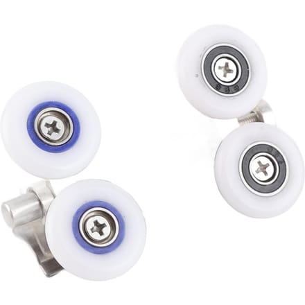 Roulettes de porte de douche doubles en alliage de zinc, 26 mm