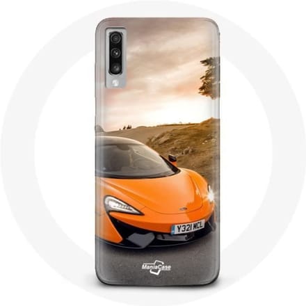 Case voor Samsung Galaxy A50 Formule 1 McLaren F1 Oranje