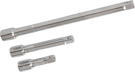 Silverline Ratelverlengstukken set - chroom vanadium staal - 3 delig - diverse maten