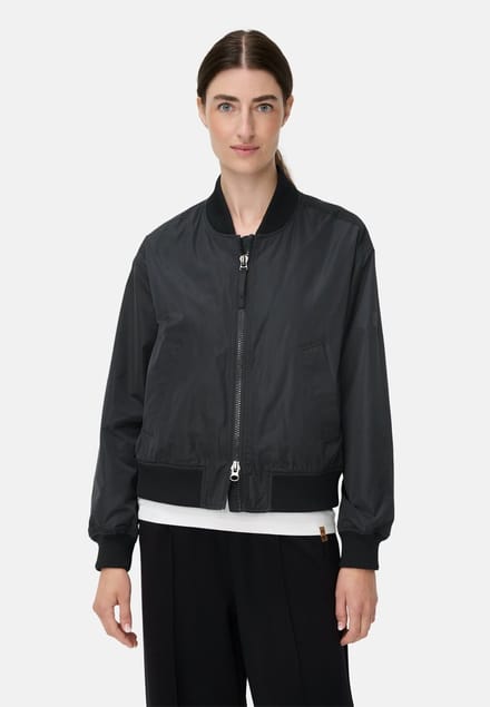 camel active Bomberjack met 2-weg rits - Maat womenswear-46 - Zwart