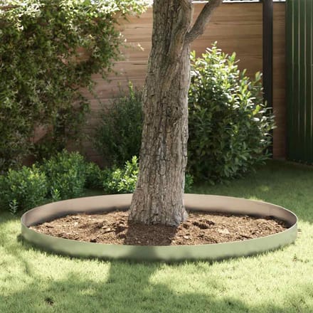 vidaXL - Grasafscherming - 450 - x - 20 - cm - Gegevens - staal - Zilver