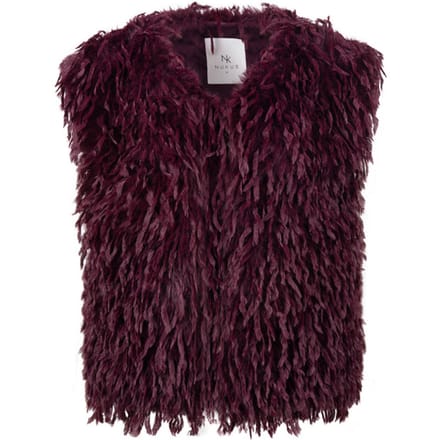 NUKUS Mila Gilet Feather Blazers Dames - Bordeaux - Maat XL
