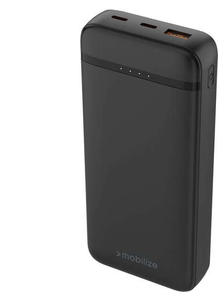 Mobilize Triple USB / USB-C Powerbank 20,000 mAh Power Delivery 20W - Zwart