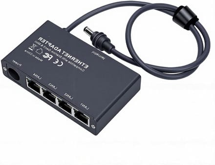 Ethernet Adapter 4 Poorten - Netwerk Hub USB - Internet Stabiliseren - Plug en Play
