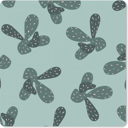 Muismat 20x20 cm - Mousepad Zomer - Planten - Pastel - Muismatten