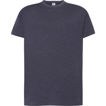 JHK Effen Normaal T-shirt Heren (Denim Heather)