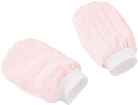 Cottonbaby krabwantjes - soft pink - new born