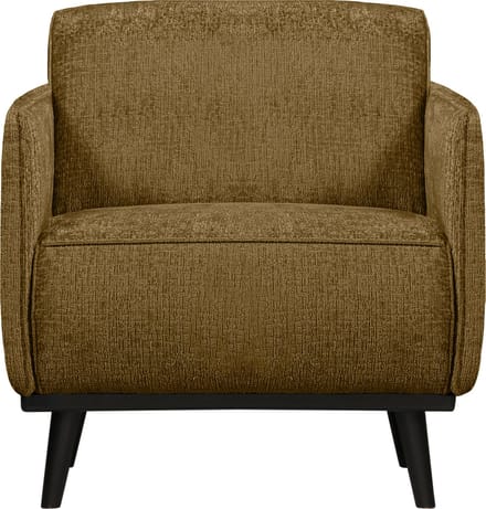 WOOOD Statement Fauteuil Met Arm - Structure - Velvet - Brass