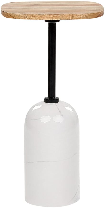 OASIS - Bijzettafel - Wit/Bruin - Hout