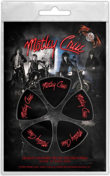 Motley Crue - Logo Plectrum - Zwart/Rood