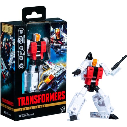 Hasbro Transformers Age of the Primes Deluxe Class Aerialbot Slingshot 5.5” Action Figure, 8+