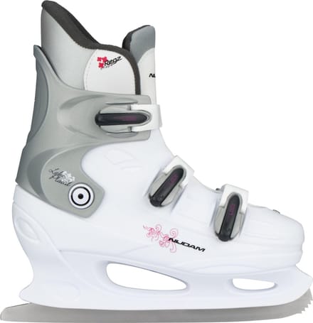Nijdam Kunstschaats - Hardboot - Wit/Zilver/Fuchsia - 36
