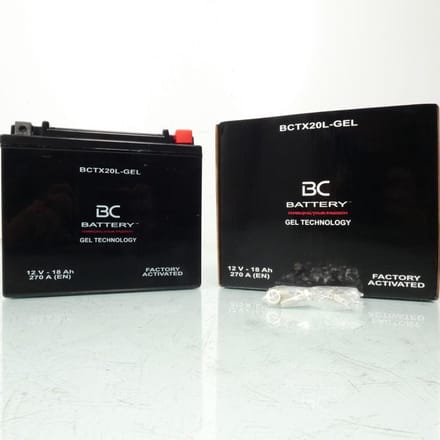 Batterie SLA BC Battery pour SSV CAN-AM 1000 Commander Max DPS 2014 à 2017 YTX20L / 12V 18Ah Neuf
