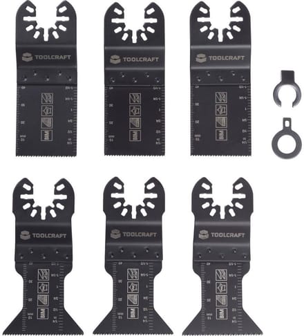TOOLCRAFT TO-10283859 Multitool toebehorenset Bimetaal 6 stuk(s)