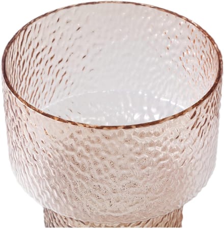PTMD Vaas Blane - 21x21x30 cm - Glas - Bruin