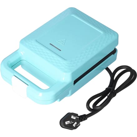 Automatisch Ontbijtapparaat Multifunctionele Mini Wafelijzer Broodjesmaker Grill Toster blue