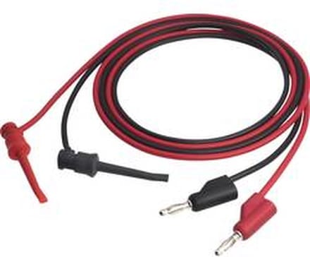 VOLTCRAFT MSL-102 Meetsnoer 4mm-stekker 1.00 m Zwart, Rood 1 stuk(s)