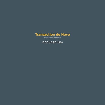 Bedhead - Transaction De Novo (LP) (Coloured Vinyl) (Limited Edition)