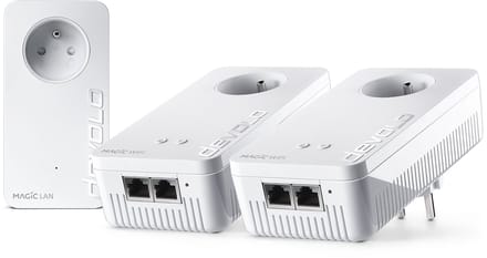 devolo Magic 2 WiFi 6 Next Multiroom Kit - Powerline Adapter - Mesh WiFi - WiFi 6 - 3000 Mbps - BE