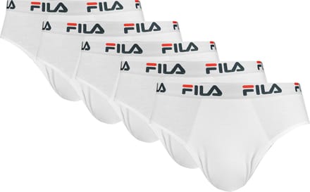 FILA - Basic Logo Brief | 5-Pack | Heren Slip | Maat L - Wit