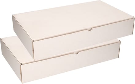 Bellatio Decorations Sorteerdoos - 2x - 54 x 32 cm - met 15 vakjes van 10 x 10 cm - karton - opbergbox - opbergdoos