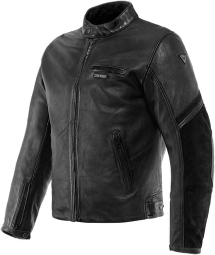 Dainese Merak Leren Jas Zwart - Jas