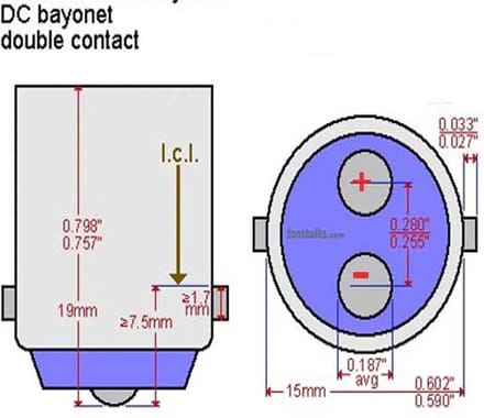 21 SMD - BA15D LED - DC Marine - Warm wit - 12 en 24 Volt
