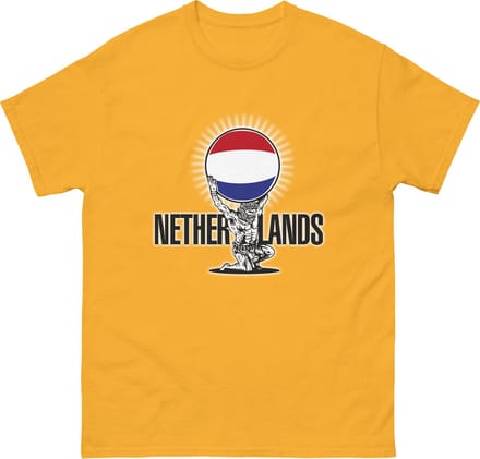 EK Voetbal 2024 T-shirt - Goudkleur, S