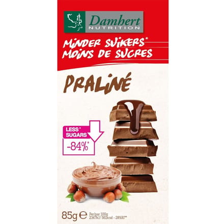 Damhert Chocolate Tablet Praline Sugar Free