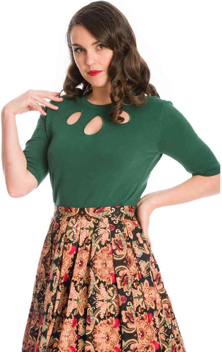 Dancing Days - THE MARILYN KNIT Gebreide trui - XL - Groen