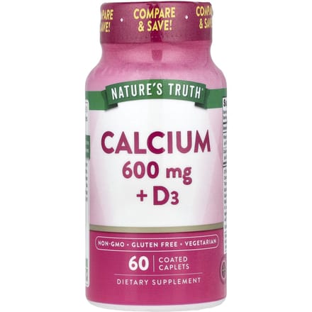 Nature's Truth, Calcium + D3, 60 Comprimés Enrobés