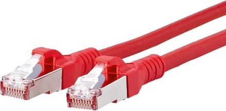 Metz Connect 1308450566-E RJ45 Netwerkkabel, patchkabel CAT 6A S/FTP 0.50 m Rood Snagless 1 stuk(s)