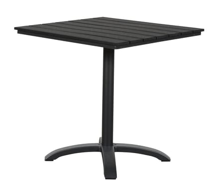 Allie terrasmeubel terrastafel, Ø70 cm zwart/zwart.
