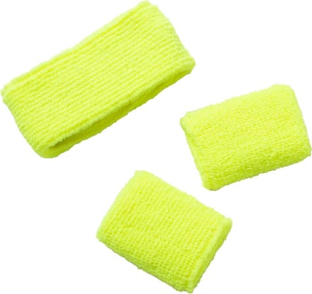 Folat - Zweetbandjes Neon Geel (per set)