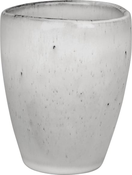 Broste Copenhagen Beker Nordic Sand grijs/wit 250 ml