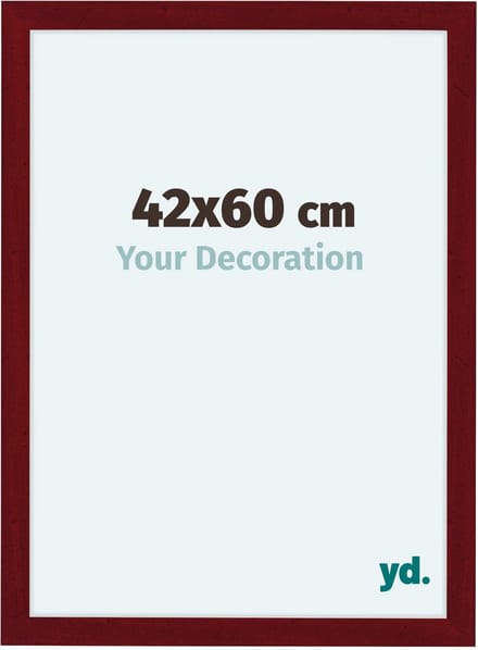 Your Decoration - Fotolijst 42x60 cm - MDF - Wijnrood Geveegd - Como