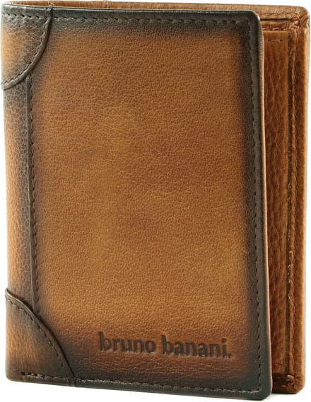 bruno banani Leren Portemonnee Wallet Cognac Bruine