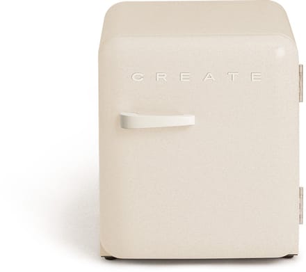 CREATE - Koelkast in retrostijl - Gebroken wit - Handvat Gebroken wit - FRIDGE RETRO 48L