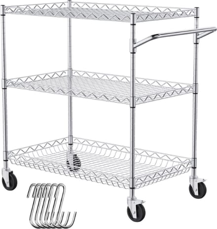 3-laags cart - Trolley - Organizer - Keukenopslag - Service kart