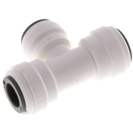 3/8'' x 5/16'' T-koppeling POM Insteekfitting FDA EPDM [2 Stuks]