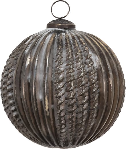 Clayre & Eef Kerstbal Overig Ø 11 cm Bruin Glas Kerstballen
