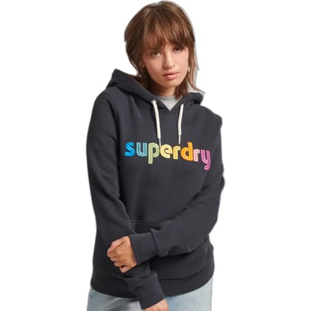 Geborduurde damescapuchon met logo Superdry