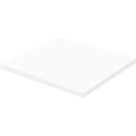 Aquazuro Wastafelblad Napoli - Hout - Gelakt - Wit - 60x48cm