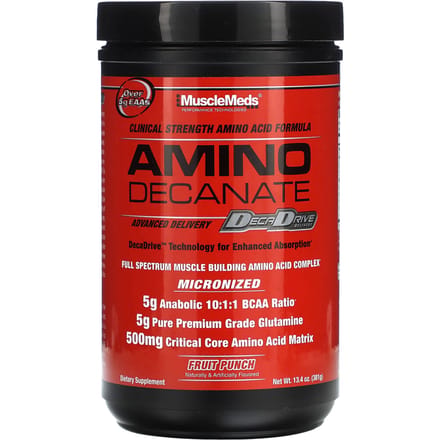 MuscleMeds, Amino Decanate, Punch aux fruits, 13,4 oz (381 g)