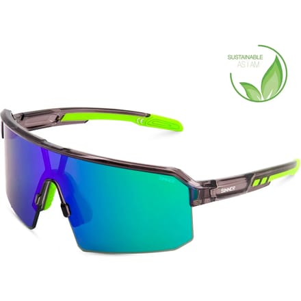 SINNER Calya - Sportbril/ Zonnebril - Grijs/ groen - Unisex - One size - BIO based frame